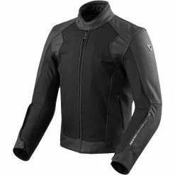 Deals 🛒 Rev It! Ignition 3 Leather Jacket WP - Black 👏