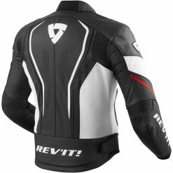 Wholesale 🧨 Rev It! Vertex GT Leather Jacket - Black Red 🥰 -Deals getgeared Store rfjl0971200d main rev it vertex gt leather jacket black red 2