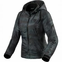 Hot Sale 🎁 Rev It! Flare 2 H2O Jacket Ladies WP - Camo Black Grey 💯