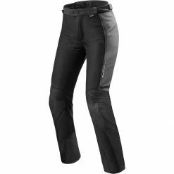Coupon 😀 Rev It! Ignition 3 Leather Trousers Ladies Regular Leg WP - Black 🌟