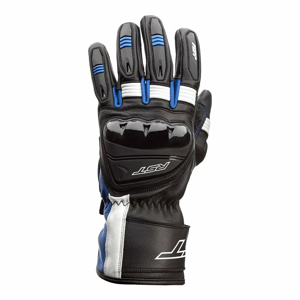 Promo 🔔 RST Pilot Gloves CE - Black Blue White 😉 3 Promo 🔔 RST Pilot Gloves CE - Black Blue White 😉