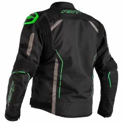 Deals 😍 RST S-1 Textile Jacket CE WP - Black Grey Green 😉 -Deals getgeared Store rst s 1 textile jacket ce wp black grey green md102559neod 2