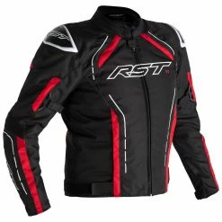 Best Sale 🔥 RST S-1 Textile Jacket CE WP - Black Red White 🤩