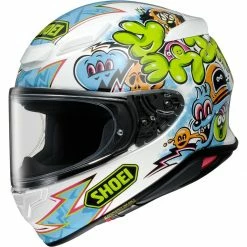 Cheap 🛒 Shoei NXR 2 Mural TC10 Helmet - White Blue ⭐