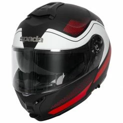 Flash Sale 🌟 Spada Orion Pixel Flip Front Helmet - Matt Black Red White 🎉
