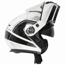 Hot Sale 🥰 Spada Orion Pixel Flip Front Helmet - White Black ❤️ -Deals getgeared Store spada orion pixel flip front helmet white black fx0766624d 4