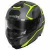 Best Sale ❤️ Spada Orion Slate Flip Front Helmet - Matt Black Yellow 👍 -Deals getgeared Store spada orion slate flip front helmet matt black yellow fx765245d 1