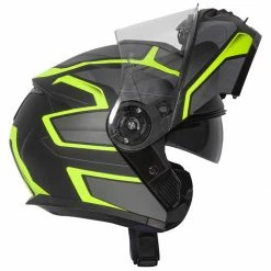 Best Sale ❤️ Spada Orion Slate Flip Front Helmet - Matt Black Yellow 👍 -Deals getgeared Store spada orion slate flip front helmet matt black yellow fx765245d 4